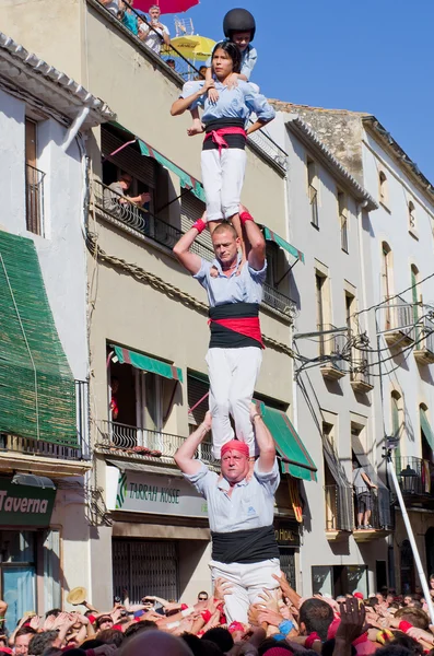 Castells Performance à Torredembarra — Photo