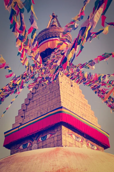 Buddista Boudhanath stupa — Foto Stock