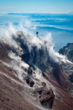 Koryaksky volcano on Kamchatka Peninsula clipart