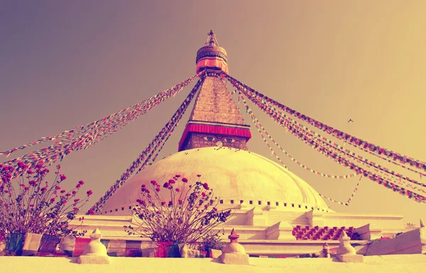Βουδιστική Στούπα Boudhanath στο Κατμαντού — Φωτογραφία Αρχείου