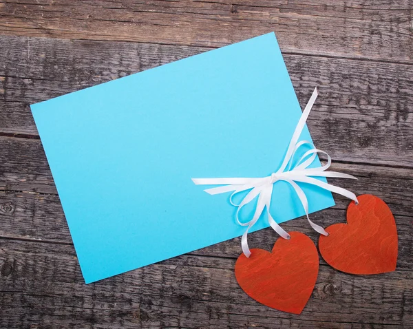 Postcard with hearts — Stock Photo, Image