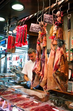 Ünlü La Boqueria pazarı