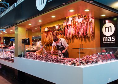 Ünlü La Boqueria pazarı