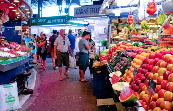 Slavný trh La Boqueria — Stock fotografie