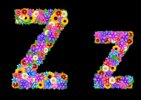 Blume z Buchstabe Alphabet — Stockfoto