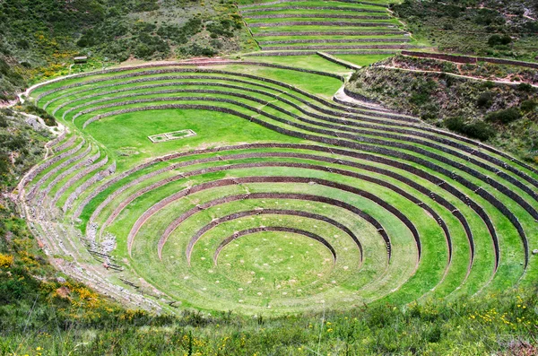 Agricultural terraces in Moray — Stock Photo, Image