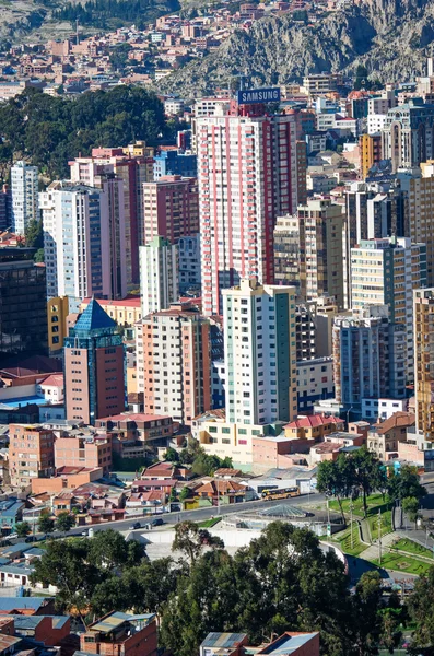 Bela paisagem urbana de La Paz — Fotografia de Stock