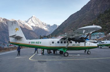 lukla, nepal Tenzing hillary Havaalanı.