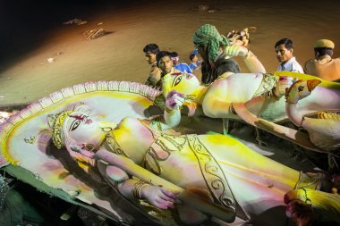 Durga Puja Festivali Kolkata, Hindistan.