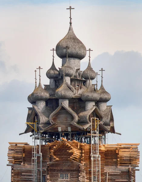 Chiesa di legno sull'isola di Kizhi . — Foto Stock