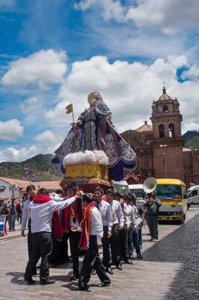 Vacaciones religiosas en Cuzco — Foto de Stock