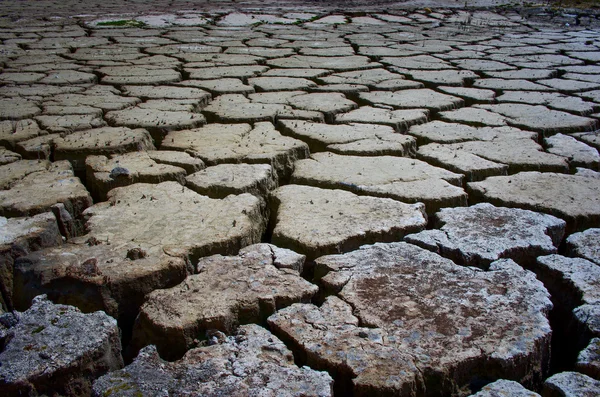 Suelo agrietado para el fondo — Foto de Stock