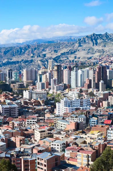 Paesaggio urbano di La Paz — Foto Stock