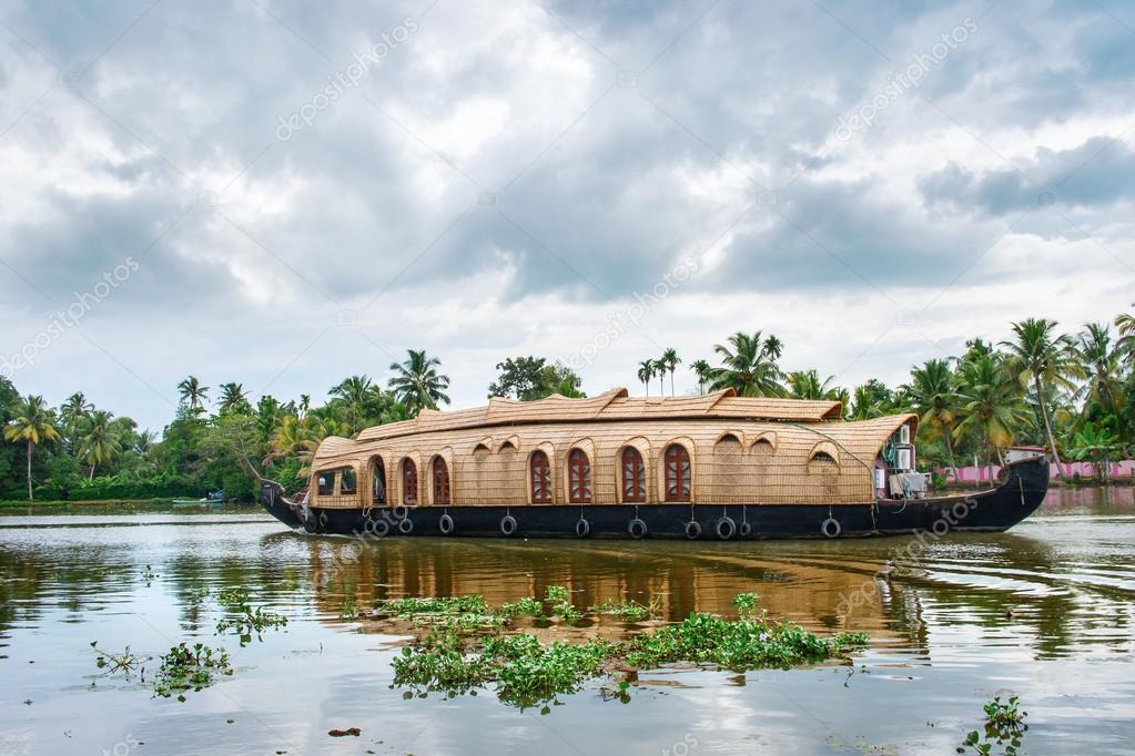 Traditional Indian houseboat