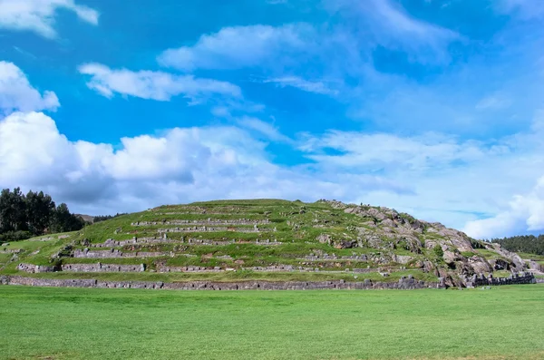 Саксайуаман, руины инков — стоковое фото