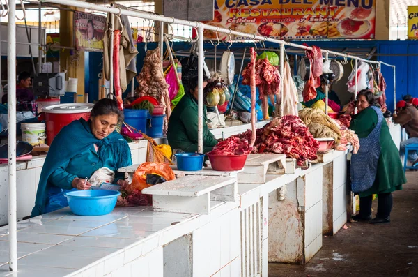 Mercado en Cusco, Perú — Foto de Stock