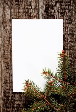 Noel ağacı ile kart