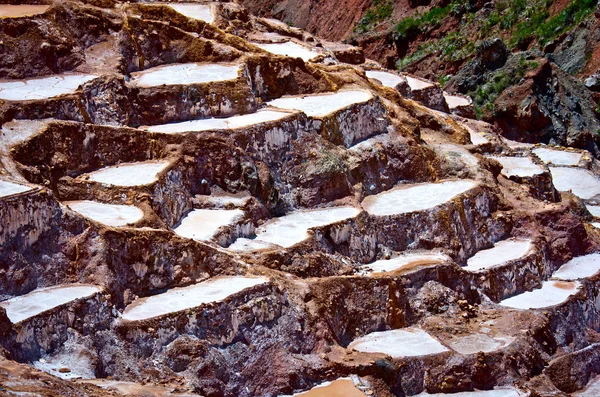 Перегляд сіль ставків, Перу — стокове фото