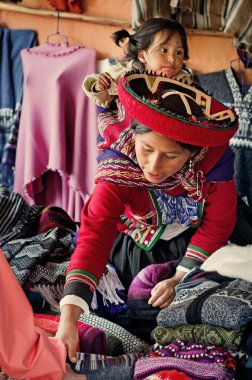 Chinchero Perulu kadında