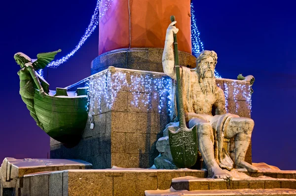 Rostral-Kolonne in St. Petersburg, Russland — Stockfoto