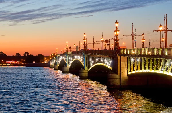 Вид на Троицкий мост — стоковое фото