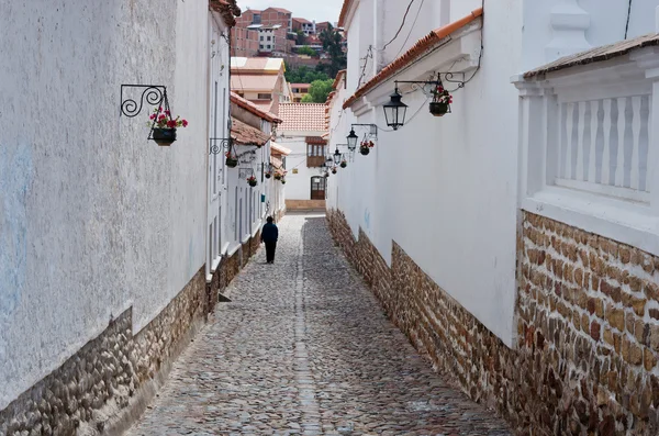 Calle Sucre, capital de Bolivia — Foto de Stock