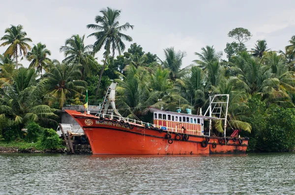 Indian fishing boat in Kerala — Stock Photo, Image