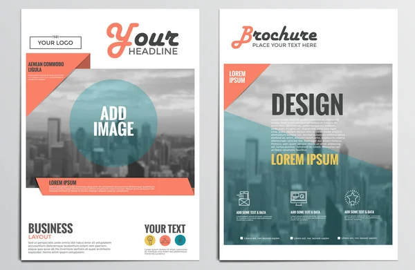 Brochure Design Template — Stock Vector