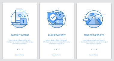 Düz çizgi Onboarding kavramları