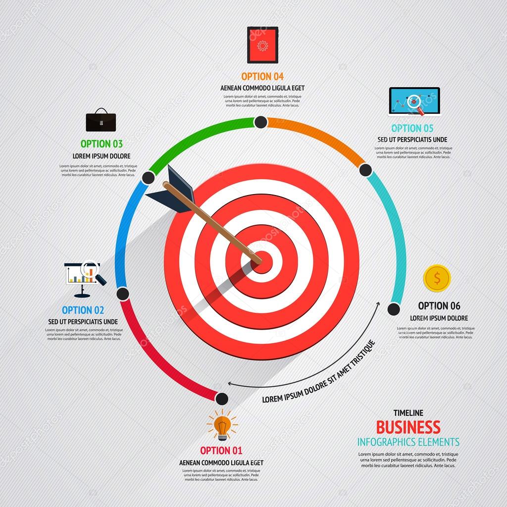 Business target marketing concept