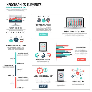 Modern infographics seti
