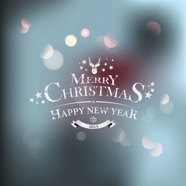 Vánoční přání - dovolená nápisy — Stockový vektor