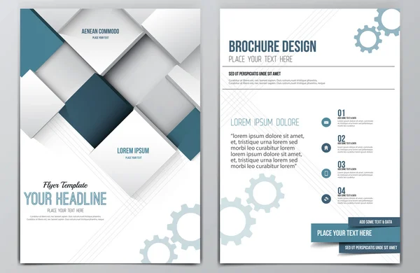 Brochure modello di design — Vettoriale Stock