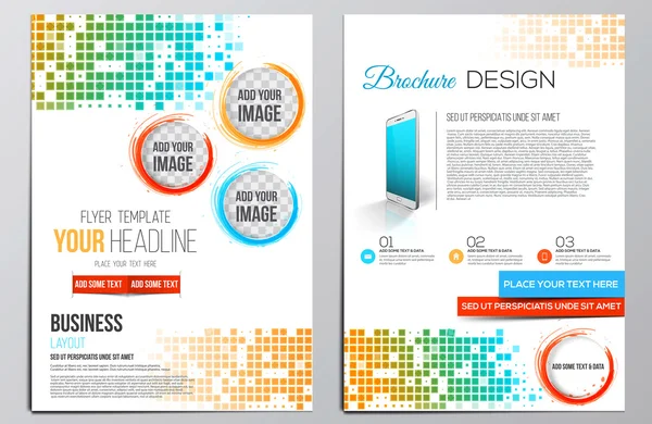 Brochure Design Template — Stock Vector