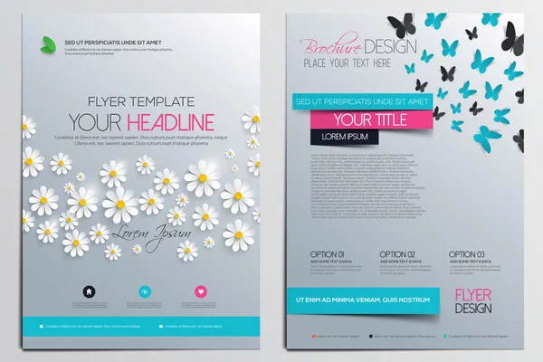 Brochure Design Template — Stock Vector