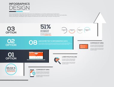 modern tasarım minimal Infographic şablonu