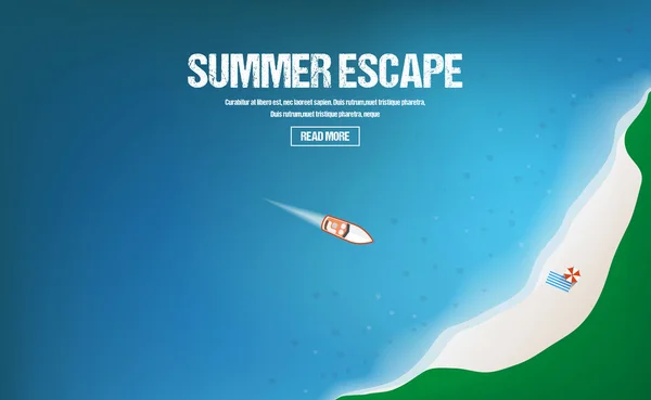 Summer vacations, holidays and tourism concept — 스톡 벡터