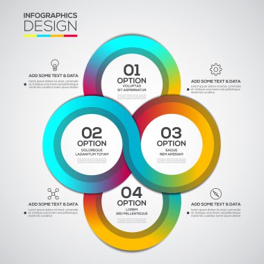 modern tasarım minimal Infographic şablonu