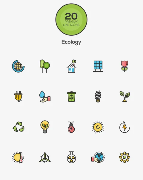 Icônes de l'écologie — Image vectorielle