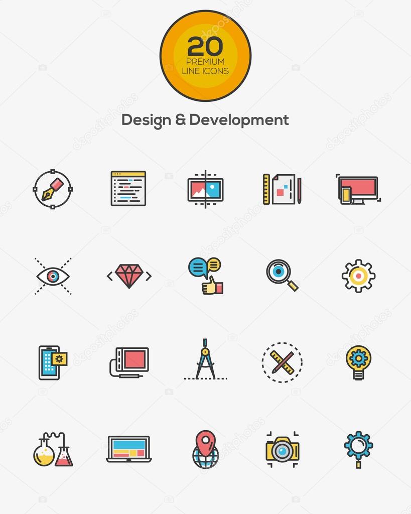 Design and Development icons