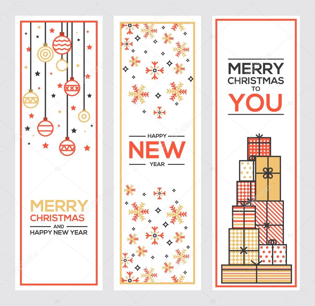 Christmas and New Year's greeting cards