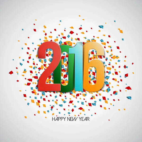 Feliz año nuevo 2016 — Vector de stock