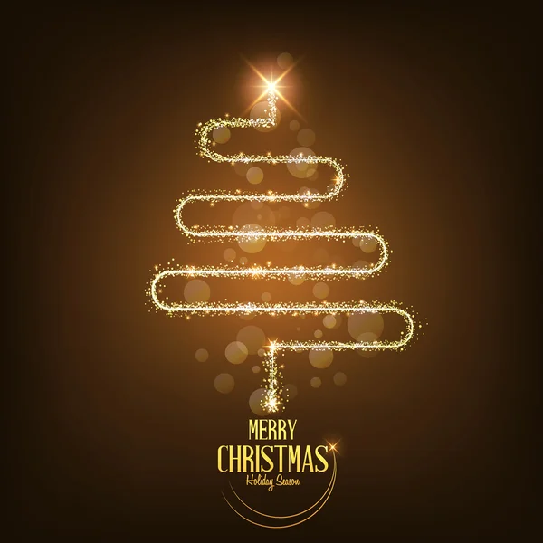 Αφηρημένη χριστουγεννιάτικο δέντρο από το φως — Διανυσματικό Αρχείο