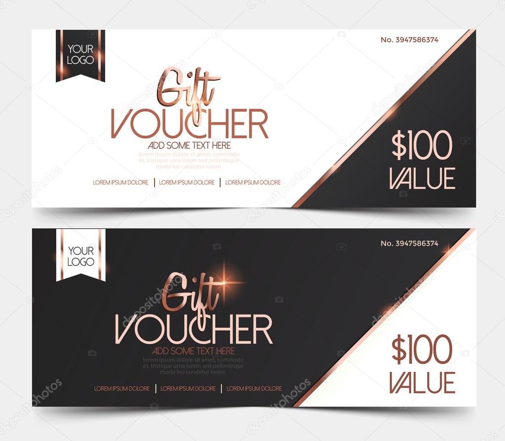 Gift Voucher Template, gift voucher certificate coupon design template,Collection gift certificate business card banner calling card poster.Vector illustration