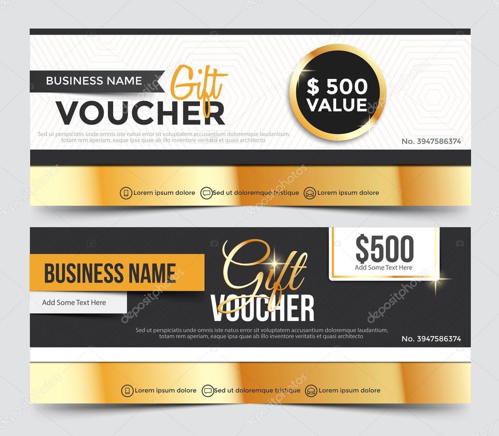 Gift Voucher Template, gift voucher certificate coupon design template,Collection gift certificate business card banner calling card poster.Vector illustration