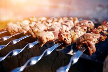 lezzetli bir kebab ızgara