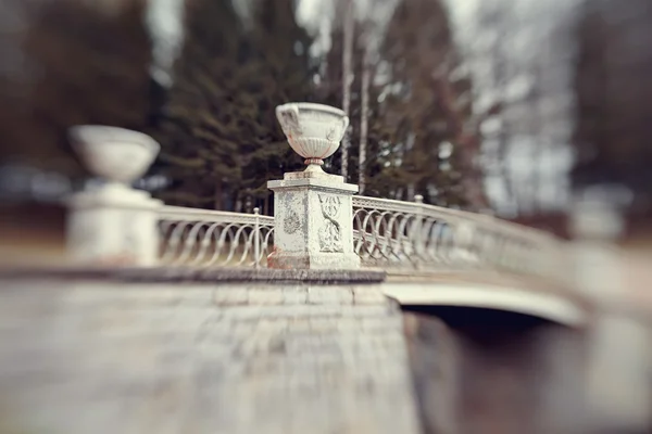 The bridge over the river Slavyanka in Pavlovsk park — Stock Photo, Image