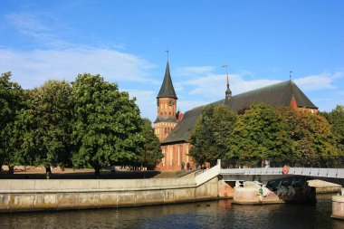 Kaliningrad 'daki Kant adasındaki katedral.