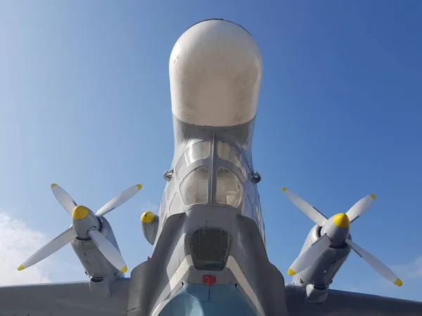 Corpo Uma Velha Aeronave Anfíbia Militar — Fotografia de Stock