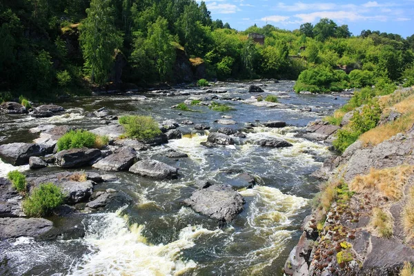 Large Stones Mountain River — Stock Photo, Image